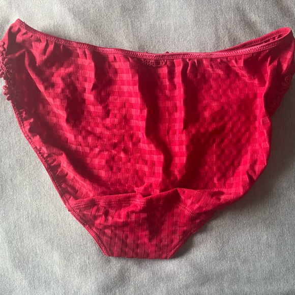 Marie Joe gingham panty with daisy appliqué in XL. - Picture 2 of 4